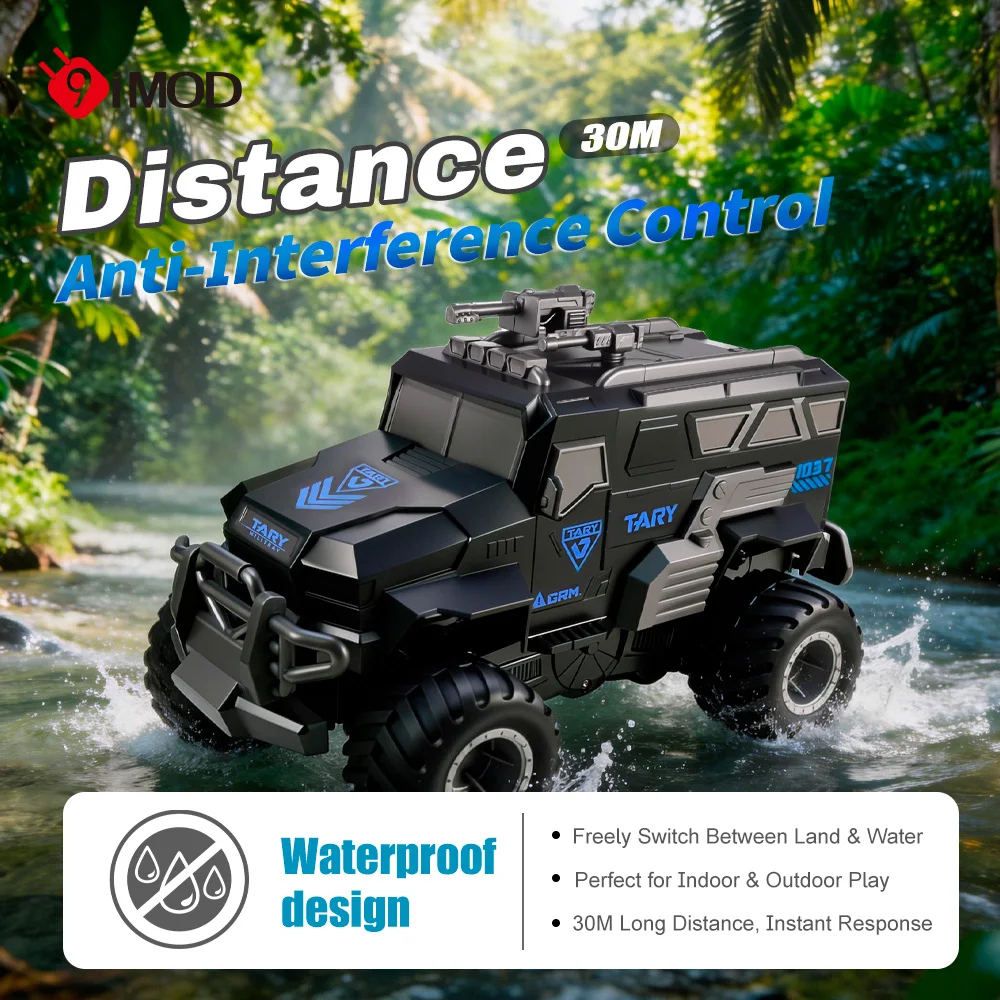 2026 New 9IMOD Q241 1/16 Waterproof Car 2.4G Amphibious Vehicle 10KM/H 4WD Off-Road Stunt Truck
2026 New 9IMOD Q241 1/16 Waterproof Car 2.4G Amphibious Vehicle 10KM/H 4WD Off-Road Stunt Truck