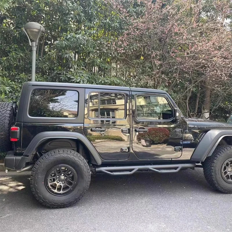 Black Steel 4 Door Side Step Running Board for Wrangler JL 2018+
Black Steel 4 Door Side Step Running Board for Wrangler JL 2018+