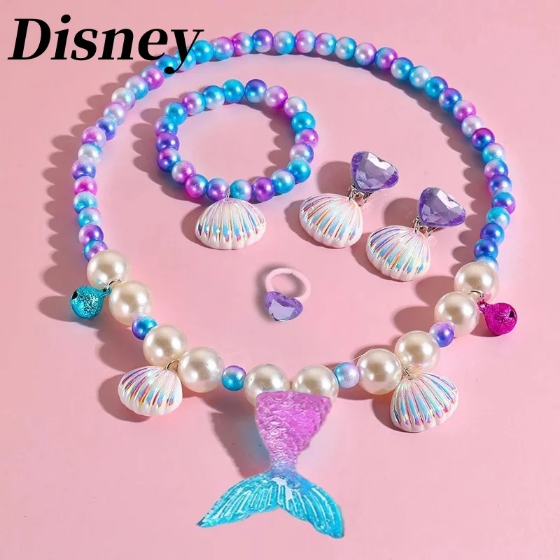 stitch Disney Children's Mermaid Necklace Set Girls Shell Little Girl Bracelet Princess Jewelry Cute Ear Clip Ring Birthday Gift
stitch Disney Children's Mermaid Necklace Set Girls Shell Little Girl Bracelet Princess Jewelry Cute Ear Clip Ring Birthday Gift