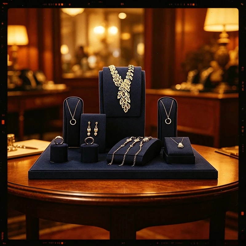 Jewelry display props Blue ultra-fine model portrait neck necklace display stand, window earrings ring stand
Jewelry display props Blue ultra-fine model portrait neck necklace display stand, window earrings ring stand