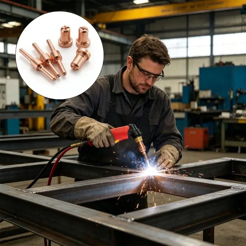 210Pcs/Set Plasma Cutters Extended Electrode Nozzle Cup Shunt For PT31 LG40 Cutting Torches CUT40 / CUT50 / CUT50D / CT312 M4YD
210Pcs/Set Plasma Cutters Extended Electrode Nozzle Cup Shunt For PT31 LG40 Cutting Torches CUT40 / CUT50 / CUT50D / CT312 M4YD