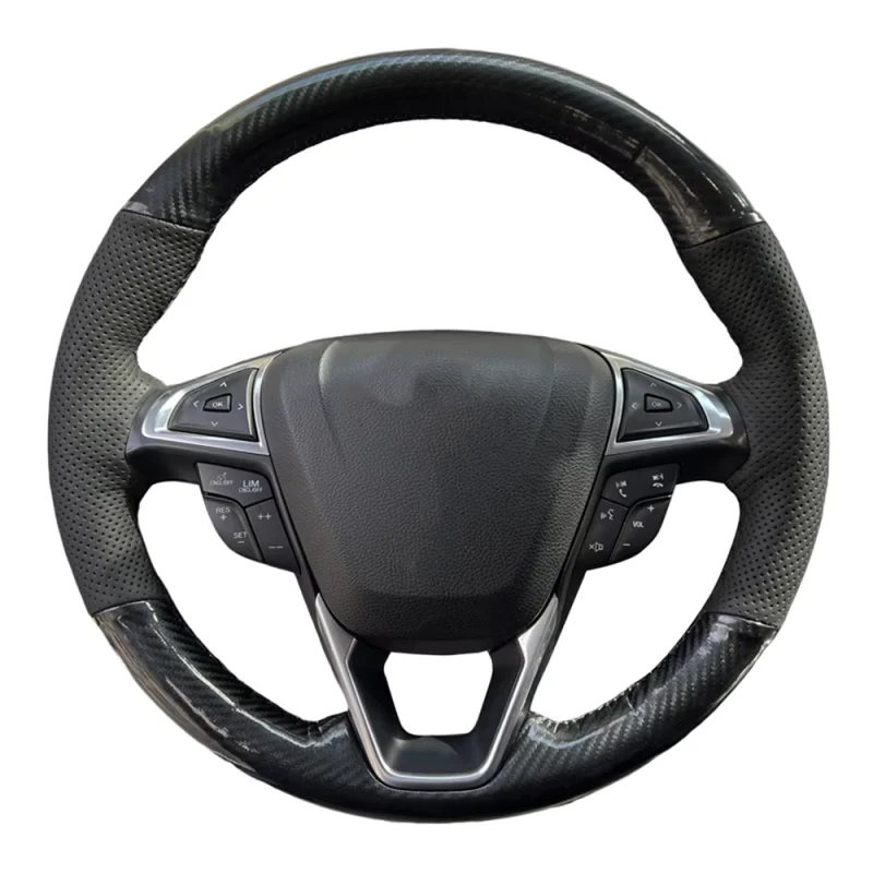 Customized Hand Sewing Genuine Leather Carbon Fiber Car Steering Wheel Cover For Ford Fusion Mondeo 2013-2014 EDGE 2015-2016
Customized Hand Sewing Genuine Leather Carbon Fiber Car Steering Wheel Cover For Ford Fusion Mondeo 2013-2014 EDGE 2015-2016