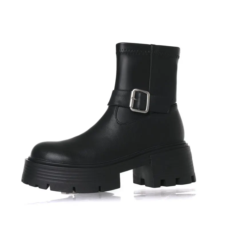 2025 Autumn Platform Women Boots Genuine Leather Ankle Women Shoes
2025 Autumn Platform Women Boots Genuine Leather Ankle Women Shoes