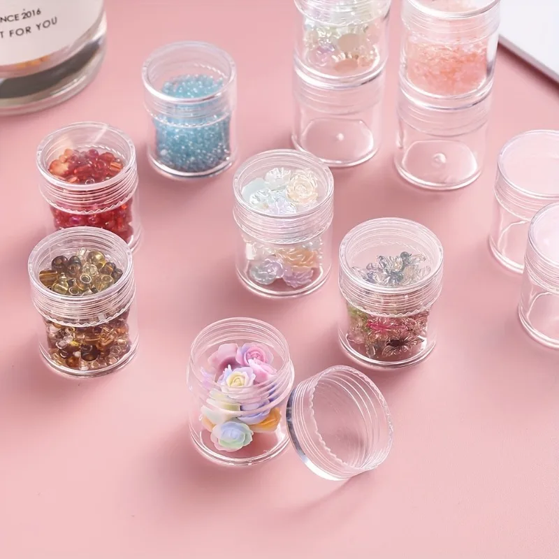 Mini Round Storage Jars with Lids - Transparent Craft Organizer for Beads, Rhinestones, DIY Jewelry Accessories
Mini Round Storage Jars with Lids - Transparent Craft Organizer for Beads, Rhinestones, DIY Jewelry Accessories