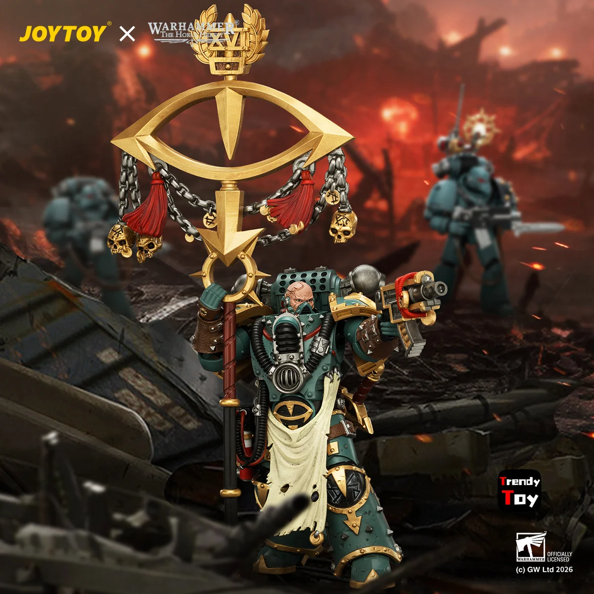 【Pre-sale】JOYTOY Warhammer 40K Sons of Horus Maloghurst The Twisted, The Warmaster's Equerry 1/18 Action Figure
【Pre-sale】JOYTOY Warhammer 40K Sons of Horus Maloghurst The Twisted, The Warmaster's Equerry 1/18 Action Figure