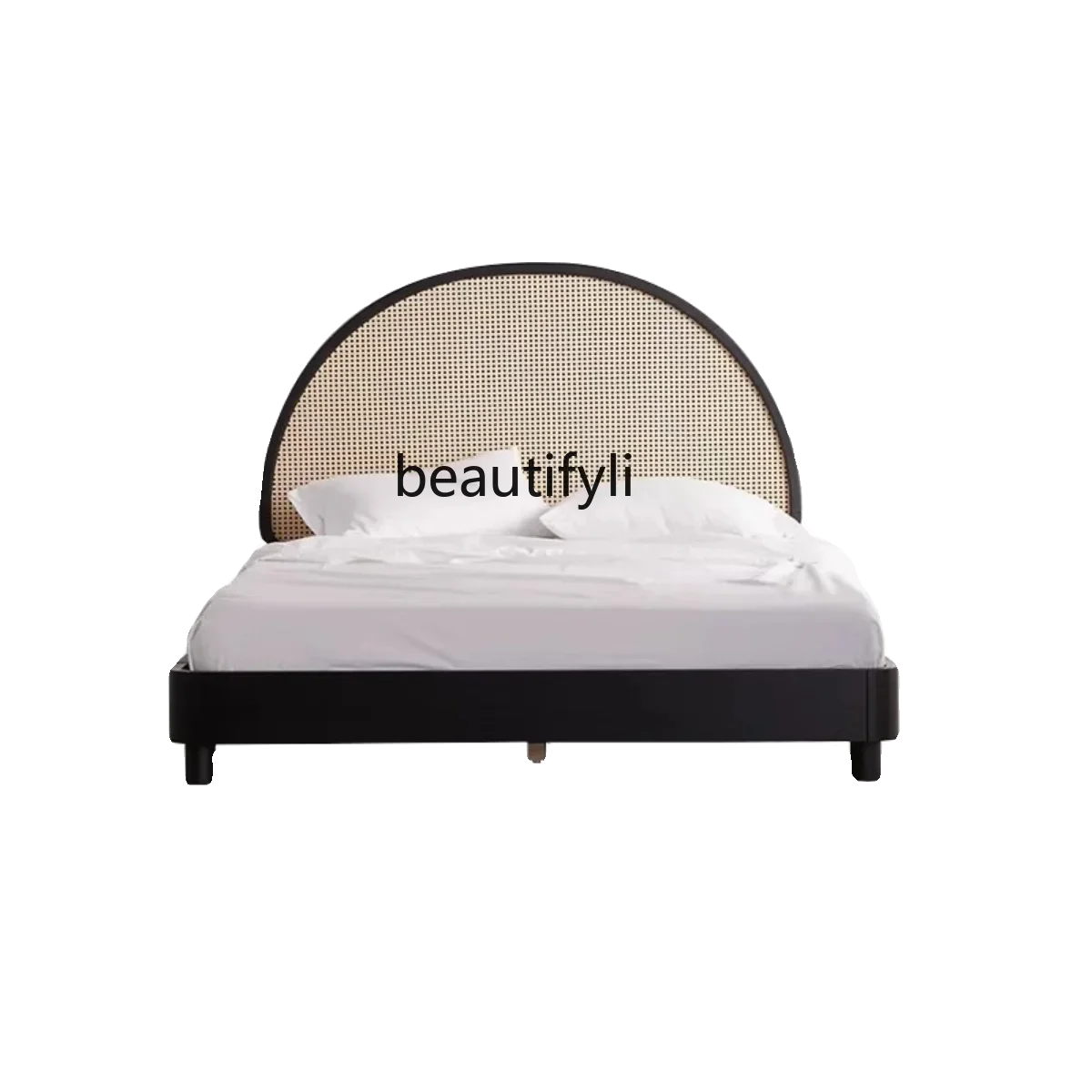 A15 Solid Wood Bed Retro Rattan Home Small Apartment Double Bed Simple Designer 1.8 M Master Bedroom
A15 Solid Wood Bed Retro Rattan Home Small Apartment Double Bed Simple Designer 1.8 M Master Bedroom