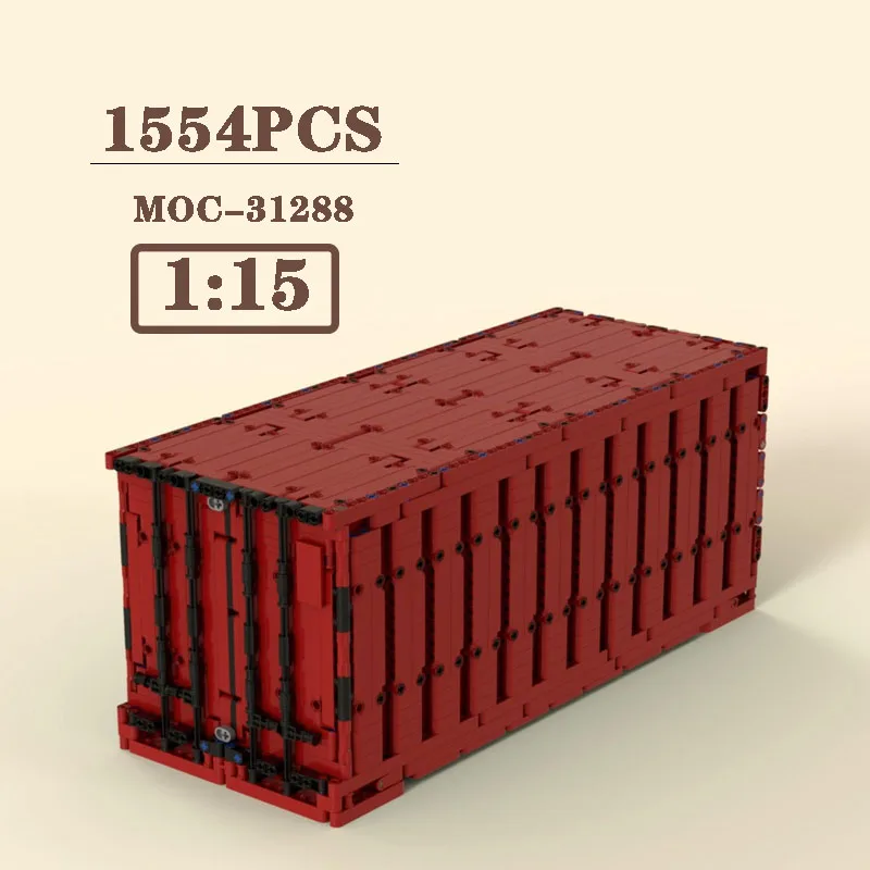 New Overseas Container MOC-31288 Scale 1:15 Building Blocks 1554PCS Adult Boy Birthday Christmas Gift Toy Model Ornaments
New Overseas Container MOC-31288 Scale 1:15 Building Blocks 1554PCS Adult Boy Birthday Christmas Gift Toy Model Ornaments