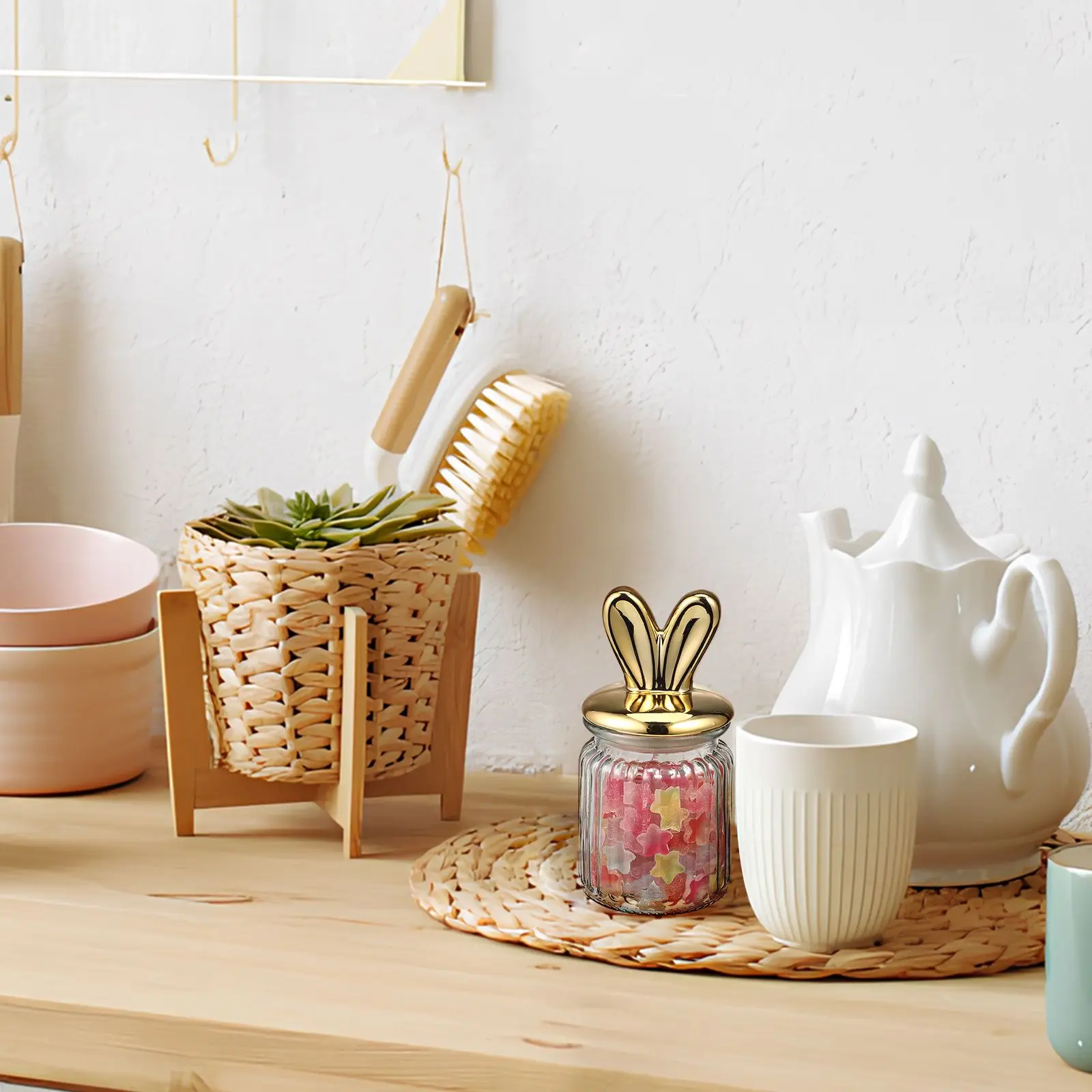 Rabbit Ears Snack Jar Containers Storage for Candy Jars with Lids Airtight Food
Rabbit Ears Snack Jar Containers Storage for Candy Jars with Lids Airtight Food