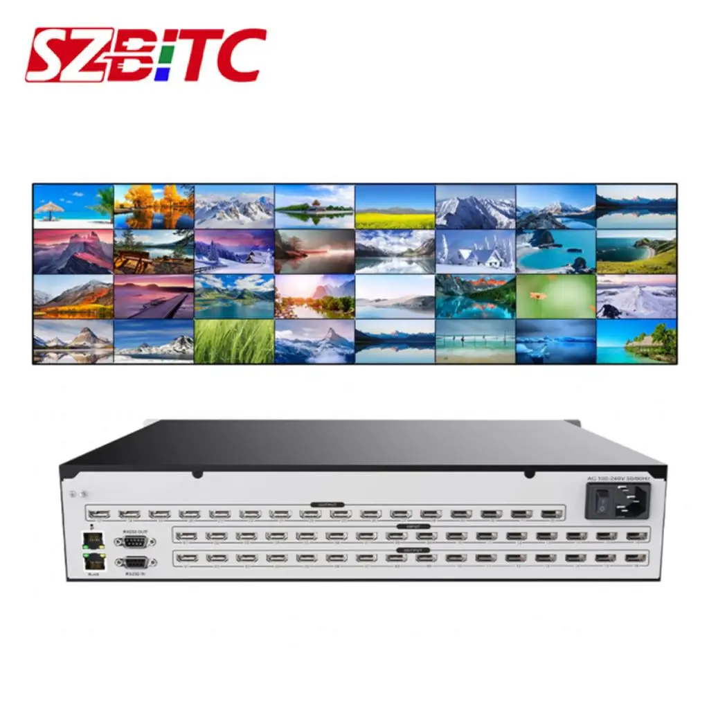 SZBITC 4k HDMI Switch Matrix 8X8 Video Switcher Splitter 8in 8Out EDID, HDCP, RS-232/WEB ,with Remote Control
SZBITC 4k HDMI Switch Matrix 8X8 Video Switcher Splitter 8in 8Out EDID, HDCP, RS-232/WEB ,with Remote Control
