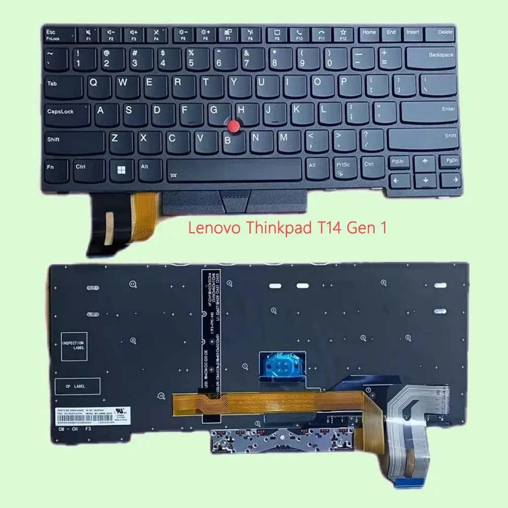 Keyboard For Lenovo Thinkpad T14 Gen 1 P14s Gen 2 with pointer with backlit US Layout
Keyboard For Lenovo Thinkpad T14 Gen 1 P14s Gen 2 with pointer with backlit US Layout