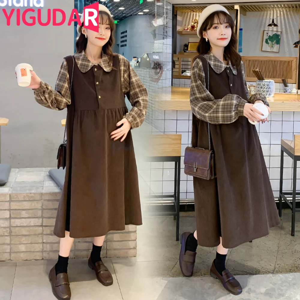 Maternity Dresses Autumn Winter vestidos Pregnant photoshoot Dress Long Sleeved Fake Two Pieces Pregnancy Woman Clothing
Maternity Dresses Autumn Winter vestidos Pregnant photoshoot Dress Long Sleeved Fake Two Pieces Pregnancy Woman Clothing