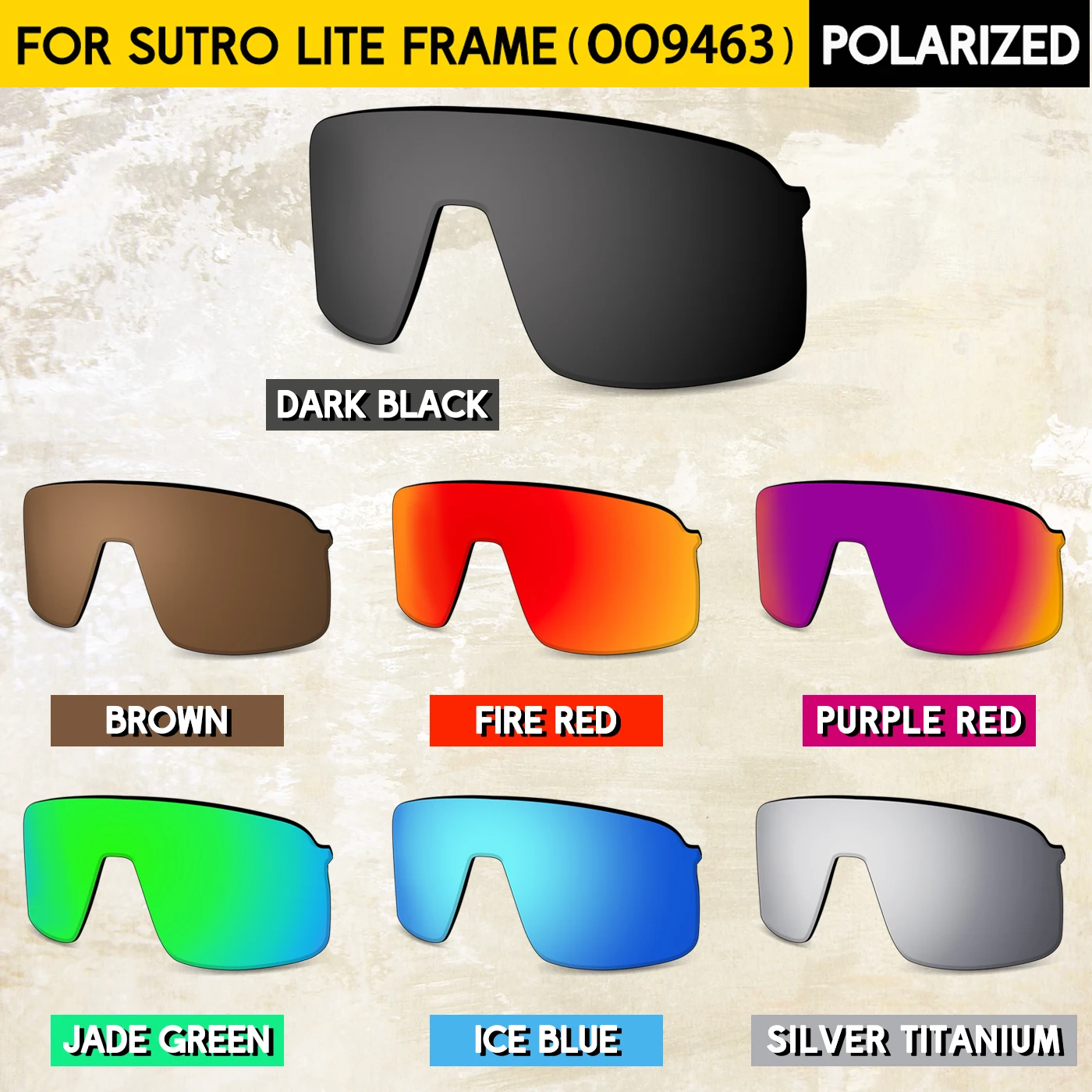 Premium Polarized Replacement Lenses for Oakley Sutro Lite OO9463 Sunglasses –100% UV Protection
Premium Polarized Replacement Lenses for Oakley Sutro Lite OO9463 Sunglasses –100% UV Protection