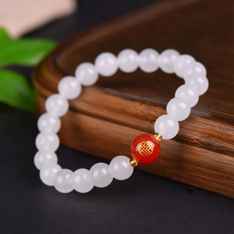 Новый браслет из натурального золота, шелка, нефрита, благословение, круглый браслет из бисера, модные и универсальные украшения
Новый браслет из натурального золота, шелка, нефрита, благословение, круглый браслет из бисера, модные и универсальные украшения
