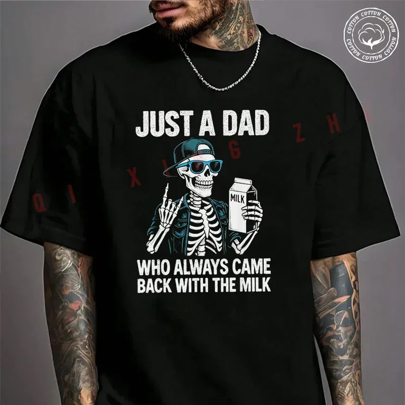 Funny Just A Dad Who Always Came Back With The Milk Motorcycle T-Shirt For Riders Men's Cotton Fashion Casual Round Neck Tshirt
Funny Just A Dad Who Always Came Back With The Milk Motorcycle T-Shirt For Riders Men's Cotton Fashion Casual Round Neck Tshirt