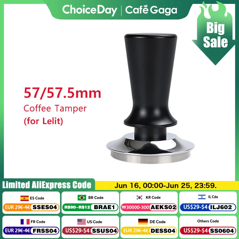 57mm 57.5mm Coffee Tamper Constant Pressure Springs Calibrated Tamping For Lelit Anna Anita Tools Flat Base Espresso Accessories
57mm 57.5mm Coffee Tamper Constant Pressure Springs Calibrated Tamping For Lelit Anna Anita Tools Flat Base Espresso Accessories