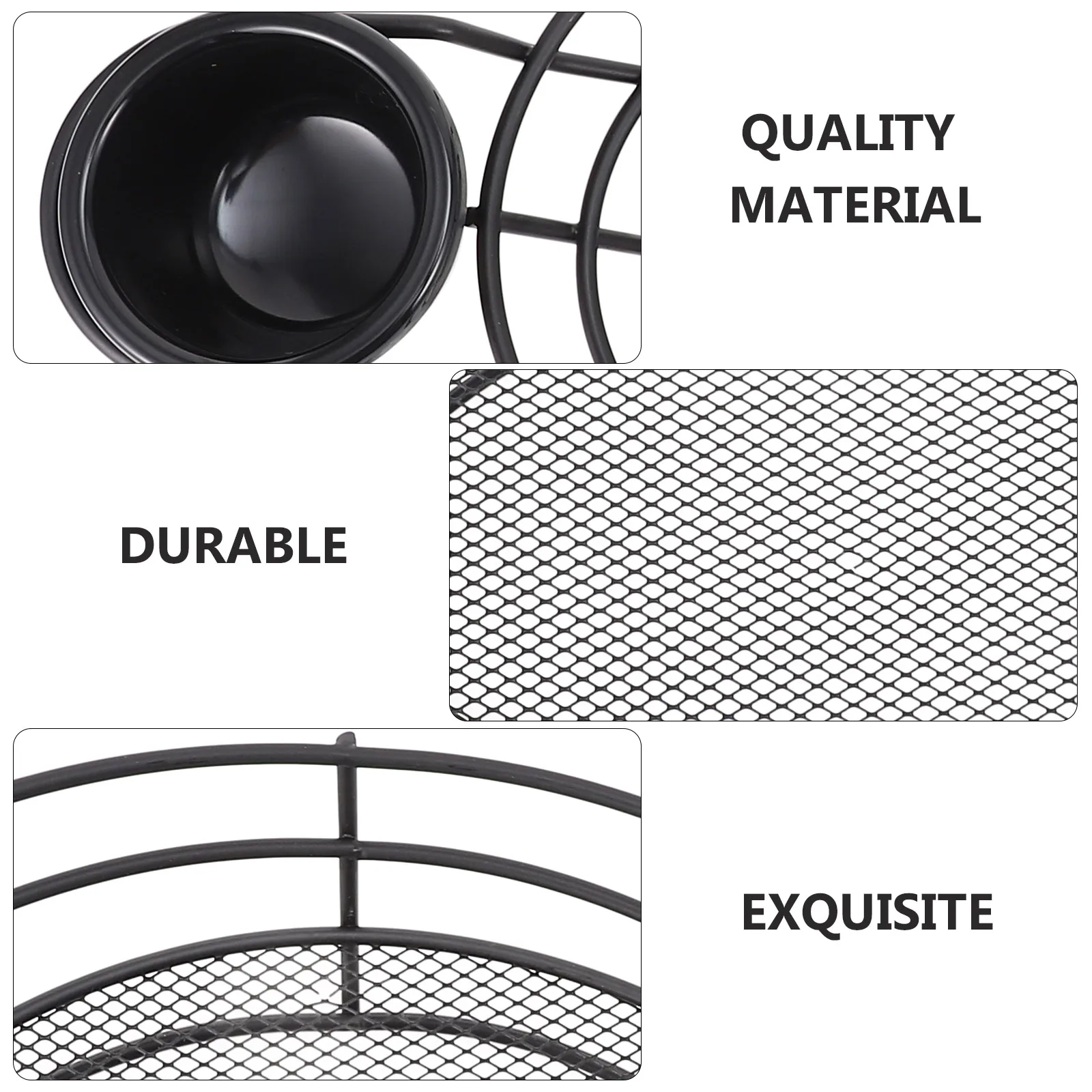 French Fries Wire Mesh Basket with Bowl Baskets Fried Food Holder Fruit Black Melamine Chips
French Fries Wire Mesh Basket with Bowl Baskets Fried Food Holder Fruit Black Melamine Chips
