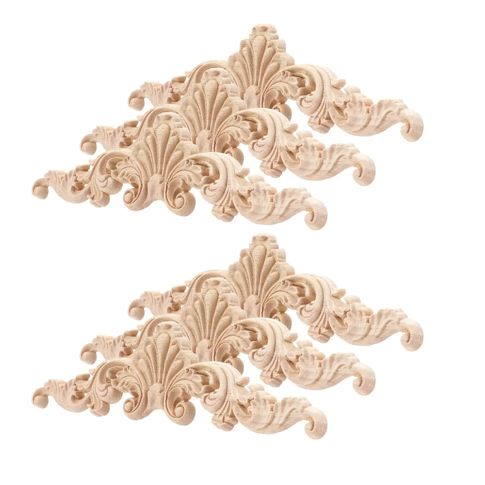 6pcs Furniture Decoration Patches 20x5cm Unpainted Wood Carved Decals Accessories Elegant Design Wooden Stickers
6pcs Furniture Decoration Patches 20x5cm Unpainted Wood Carved Decals Accessories Elegant Design Wooden Stickers