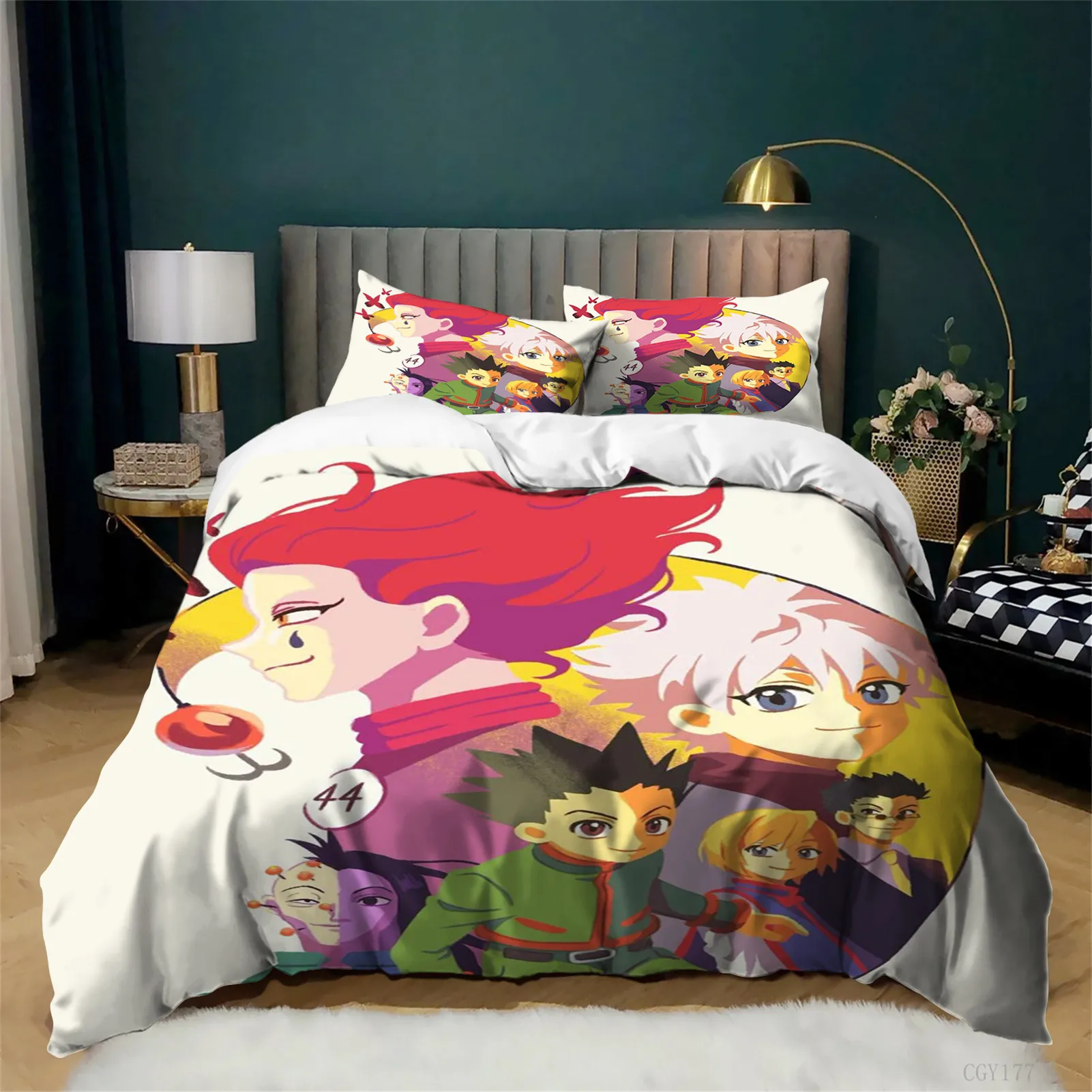 hun-ter×hun-ter Duvet Cover Set Single Size 3pcs Ultra Soft Comforter Set Lightweight Bedding Duvet Cover with Pillowsham
hun-ter×hun-ter Duvet Cover Set Single Size 3pcs Ultra Soft Comforter Set Lightweight Bedding Duvet Cover with Pillowsham