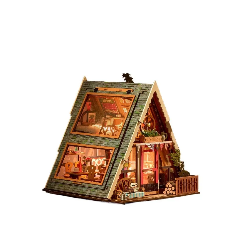 A Frame Cabin Wooden Dollhouse DIY Miniature Building Kit 3D Puzzle Model Toy for Kids Teens Adults Educational Gift Room Decor
A Frame Cabin Wooden Dollhouse DIY Miniature Building Kit 3D Puzzle Model Toy for Kids Teens Adults Educational Gift Room Decor