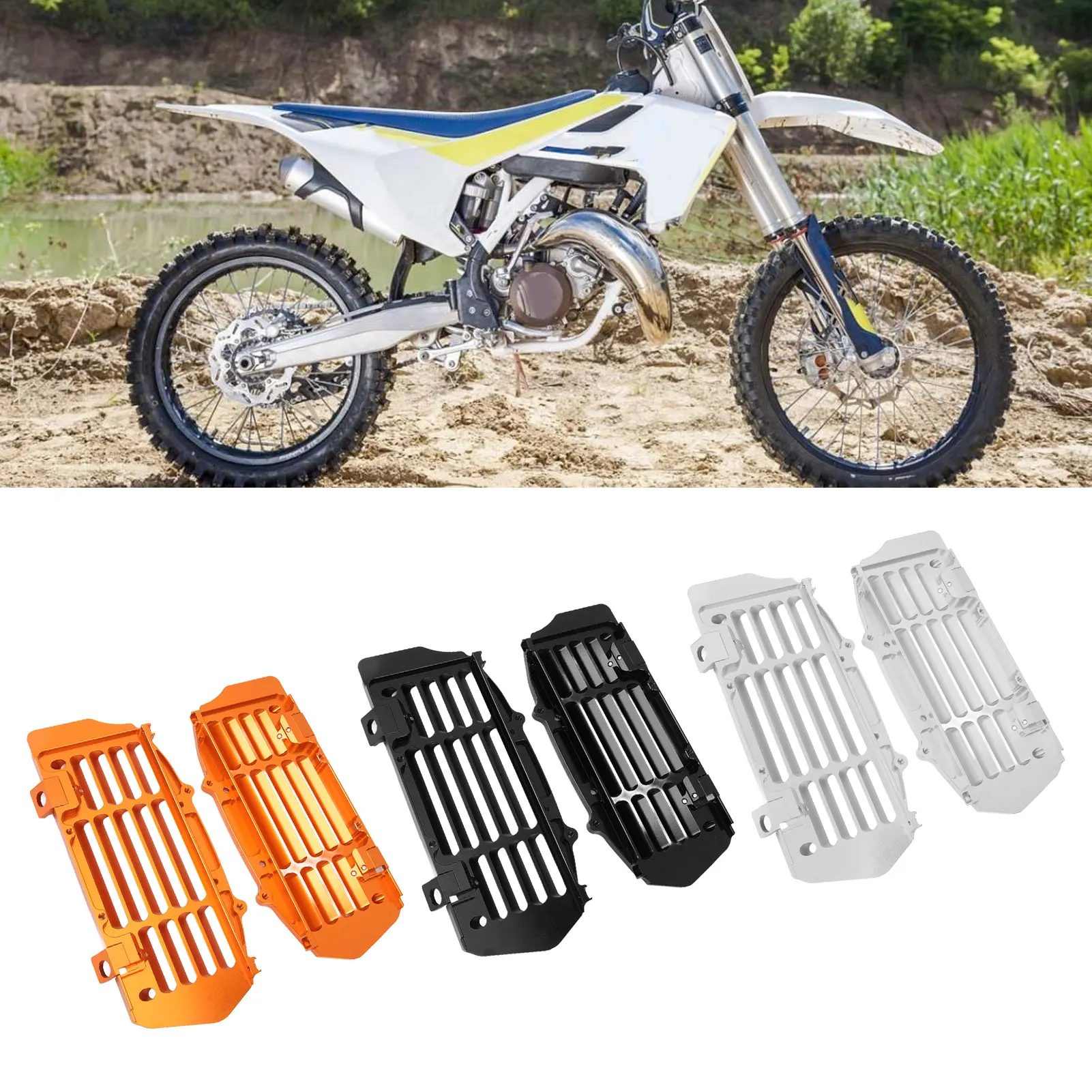 1 Pair Motorcycle Radiator Guard Cover Protector Overheat Proof Protective Grille Guard Cover for 125cc to 500cc 125 150 SX
1 Pair Motorcycle Radiator Guard Cover Protector Overheat Proof Protective Grille Guard Cover for 125cc to 500cc 125 150 SX