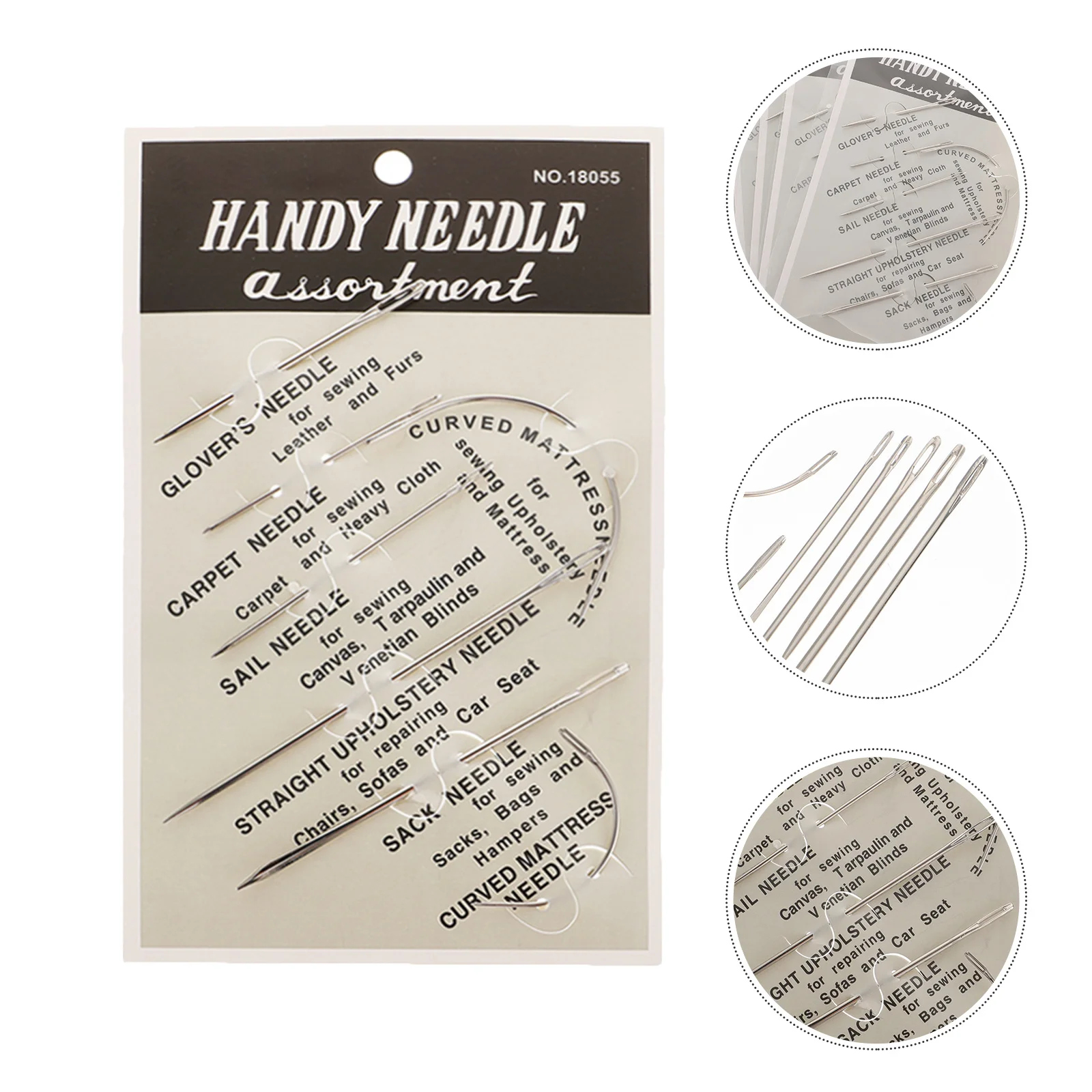 42pcs Curved Sewing Needles Hand Big Eye Stitching Different Sizes For Crafting Projects Triangular C Type
42pcs Curved Sewing Needles Hand Big Eye Stitching Different Sizes For Crafting Projects Triangular C Type