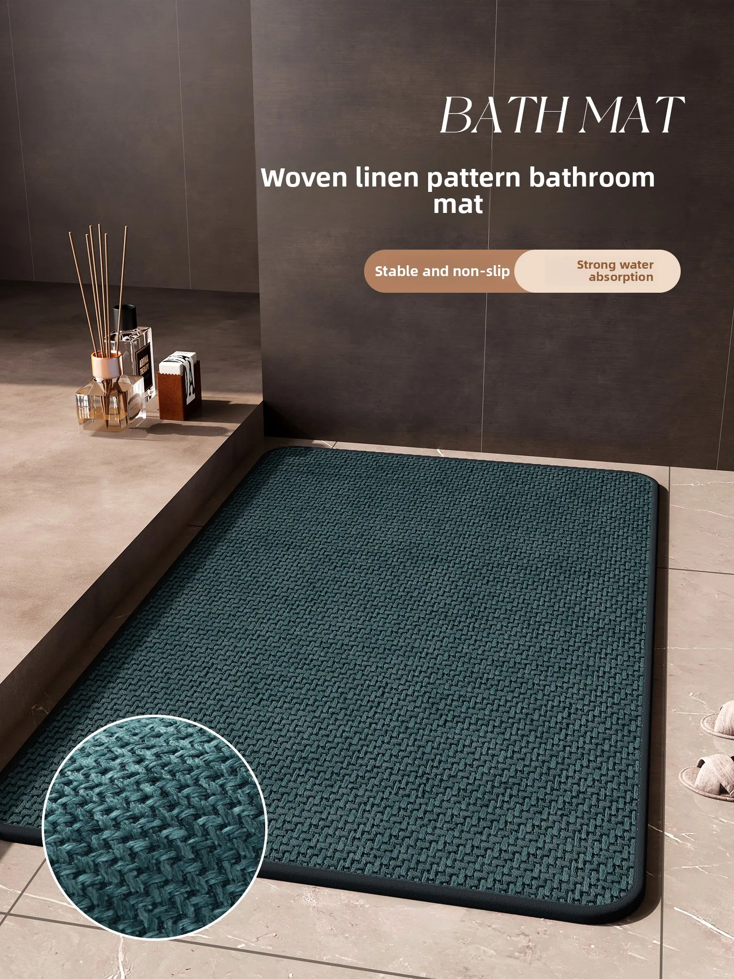 Blue Polyester Fiber Batoom Mat Anti-Slip Bathing Carpet Qui Dry Silicon Dendroid Foot Pad Modern Sle Home Textile
Blue Polyester Fiber Batoom Mat Anti-Slip Bathing Carpet Qui Dry Silicon Dendroid Foot Pad Modern Sle Home Textile