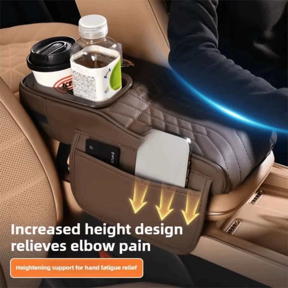 PU Leather Car Armrest Box Height Increase 2 Cup Holder Vehicle Armrest Cushion Comfortable Console Organizer
PU Leather Car Armrest Box Height Increase 2 Cup Holder Vehicle Armrest Cushion Comfortable Console Organizer