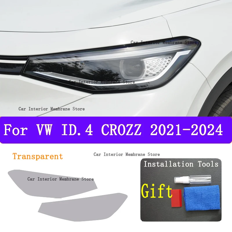 For Volkswagen ID.4 CROZZ 2021-2024 Car Exterior Headlight Anti-scratch Front Lamp Tint TPU Protective Film Accessories Sticker
For Volkswagen ID.4 CROZZ 2021-2024 Car Exterior Headlight Anti-scratch Front Lamp Tint TPU Protective Film Accessories Sticker