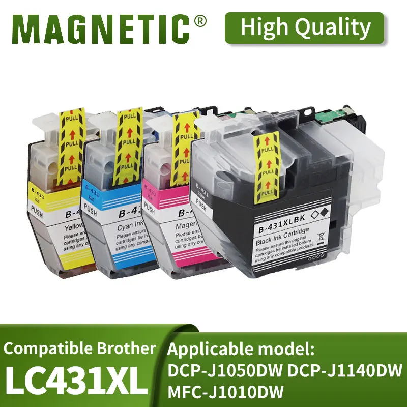 LC431 LC-431 LC431XL Совместимый струйный чернильный картридж для принтера Brother DCP-J1050DW J1050 J1140 J1010
LC431 LC-431 LC431XL Совместимый струйный чернильный картридж для принтера Brother DCP-J1050DW J1050 J1140 J1010