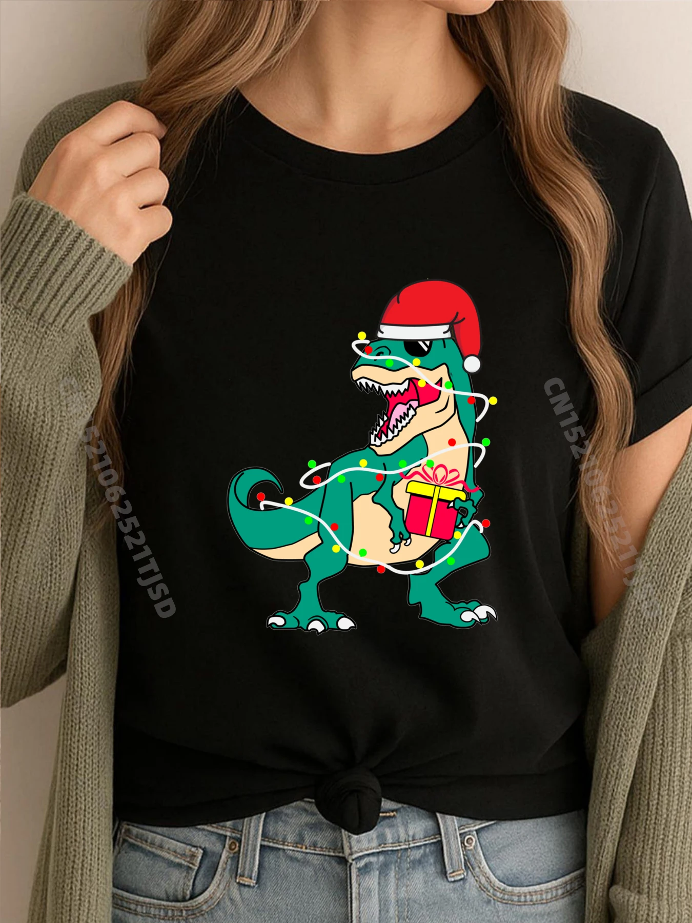 Динозавр с шляпой Санта-Клауса Рождественский динозавр T Rex Мужская корейская мода Camiseta Masculina Открытый
Динозавр с шляпой Санта-Клауса Рождественский динозавр T Rex Мужская корейская мода Camiseta Masculina Открытый