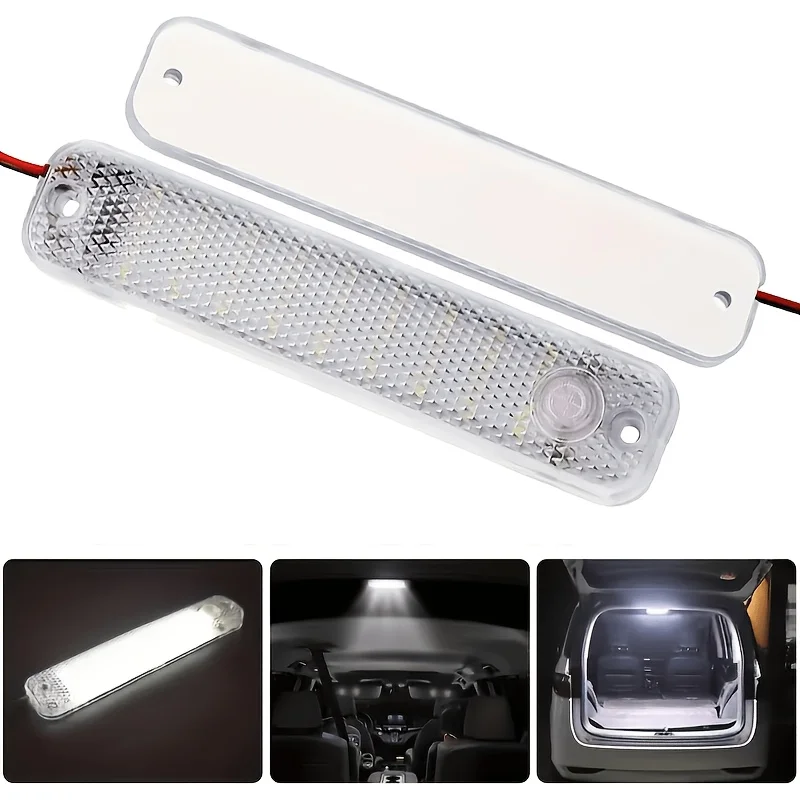 2PCS 36 SMD Super Bright vehicle LED Dome Light with Switch, Interior Roof Reading Lamp for Pickup Truck Van RV Camper
2PCS 36 SMD Super Bright vehicle LED Dome Light with Switch, Interior Roof Reading Lamp for Pickup Truck Van RV Camper