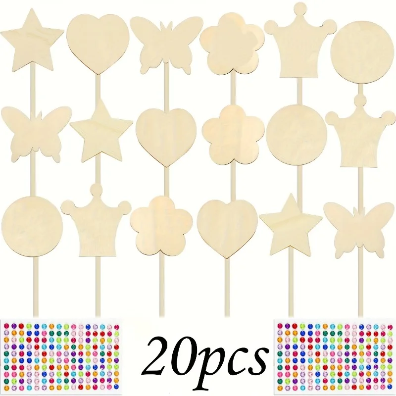 1Set Styles Unfinished Wooden Princess Wands Wood Fairy Wands with Gem Stickers Magical Wand for DIY Children Party Gifts
1Set Styles Unfinished Wooden Princess Wands Wood Fairy Wands with Gem Stickers Magical Wand for DIY Children Party Gifts