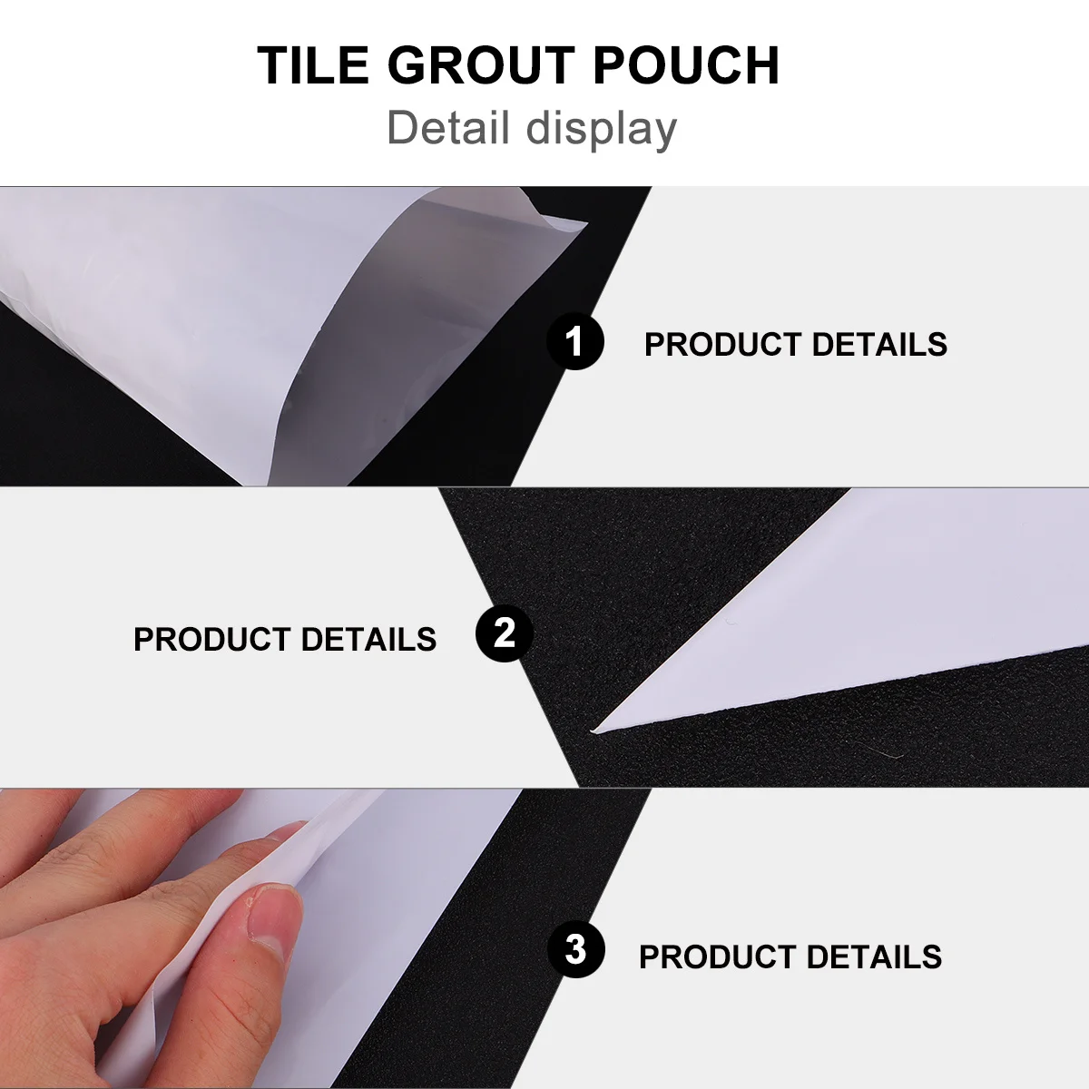 50Pcs Heavy Duty Tile Grout Pouch Hdpe Construction Bag for Cement Stone Brick Joint Filling and Sealing
50Pcs Heavy Duty Tile Grout Pouch Hdpe Construction Bag for Cement Stone Brick Joint Filling and Sealing