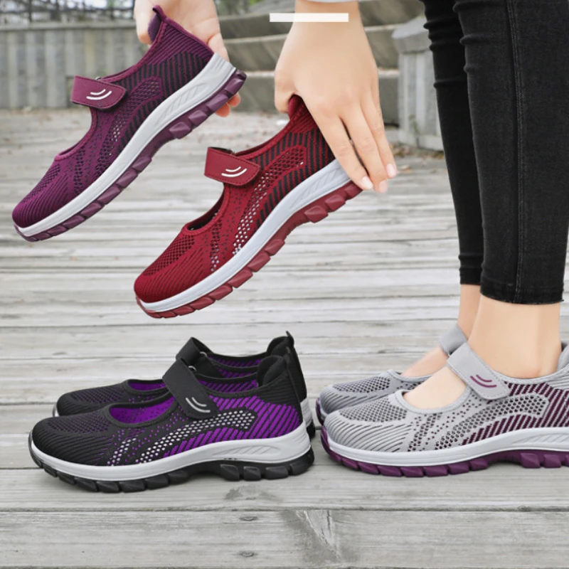 Comfort Lightweight Flat Sport Shoes Non-slip Soft Mom Sneakers 2025 Summer Breathable Mesh Travel Casual Shoes For Women
Comfort Lightweight Flat Sport Shoes Non-slip Soft Mom Sneakers 2025 Summer Breathable Mesh Travel Casual Shoes For Women