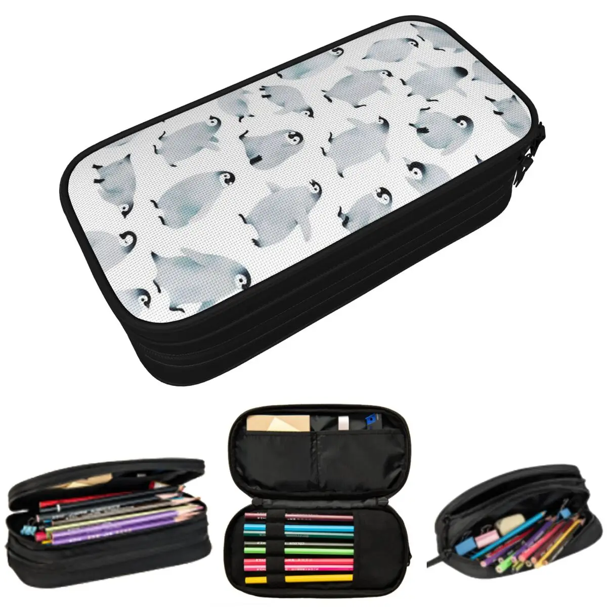Cute Penguin Cartoon Animal Pattern Pencil Case for Students Gifts Pen Box Pencil Bag Stationery Supplies Pen Holder Bag
Cute Penguin Cartoon Animal Pattern Pencil Case for Students Gifts Pen Box Pencil Bag Stationery Supplies Pen Holder Bag