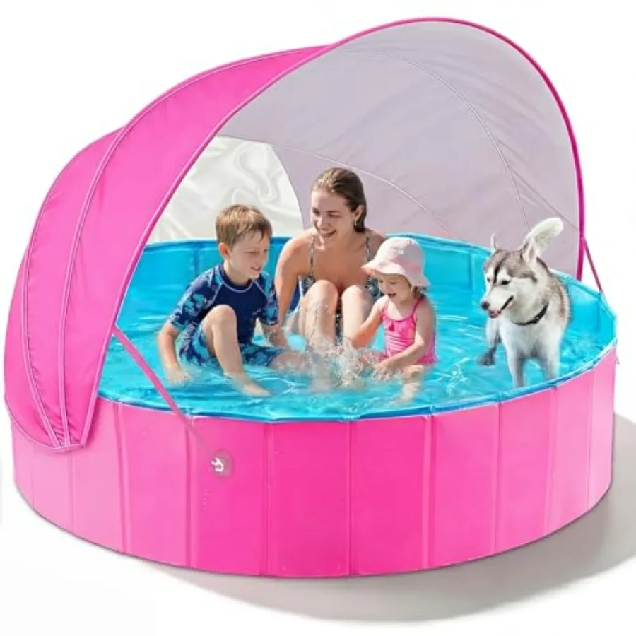 Kiddie Baby Pool with Canopy - Foldable Infant Toddler Pool for Backyard Water Play, UV-Resistant Polyester Shade, Red, Lightwe
Kiddie Baby Pool with Canopy - Foldable Infant Toddler Pool for Backyard Water Play, UV-Resistant Polyester Shade, Red, Lightwe