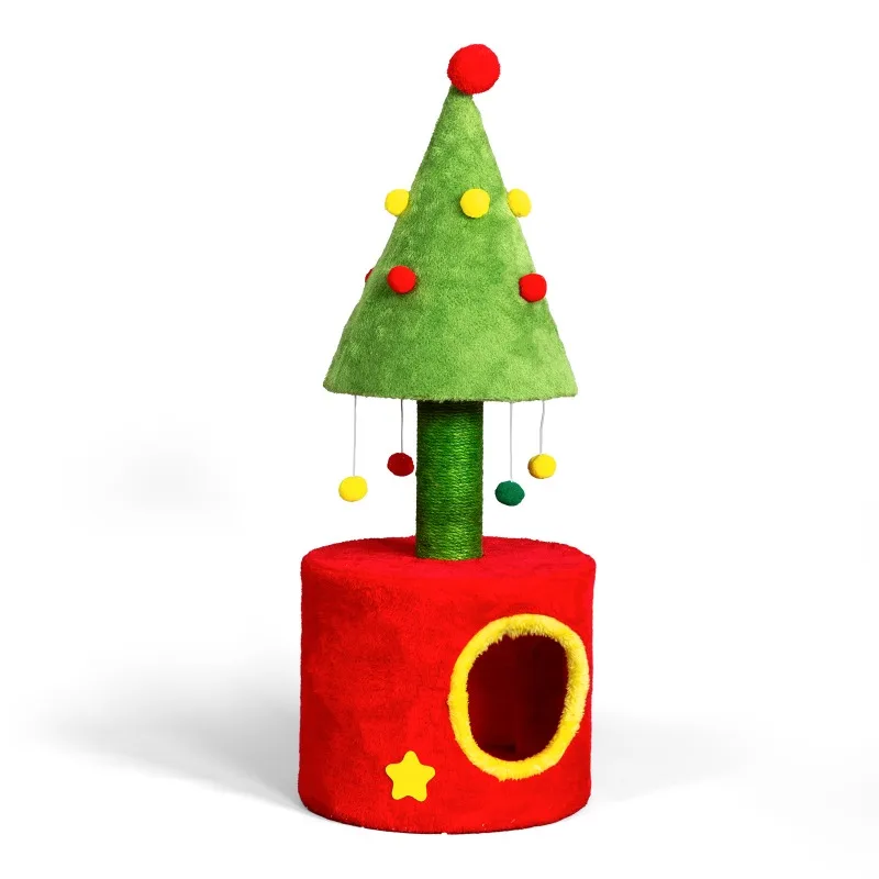 Large 30x30x77cm (11.8"x30"/37cm) Pine Cone Tree Cat House & Climbing Tower - Multi-Level Cat Tree with Plush Hideouts
Large 30x30x77cm (11.8"x30"/37cm) Pine Cone Tree Cat House & Climbing Tower - Multi-Level Cat Tree with Plush Hideouts