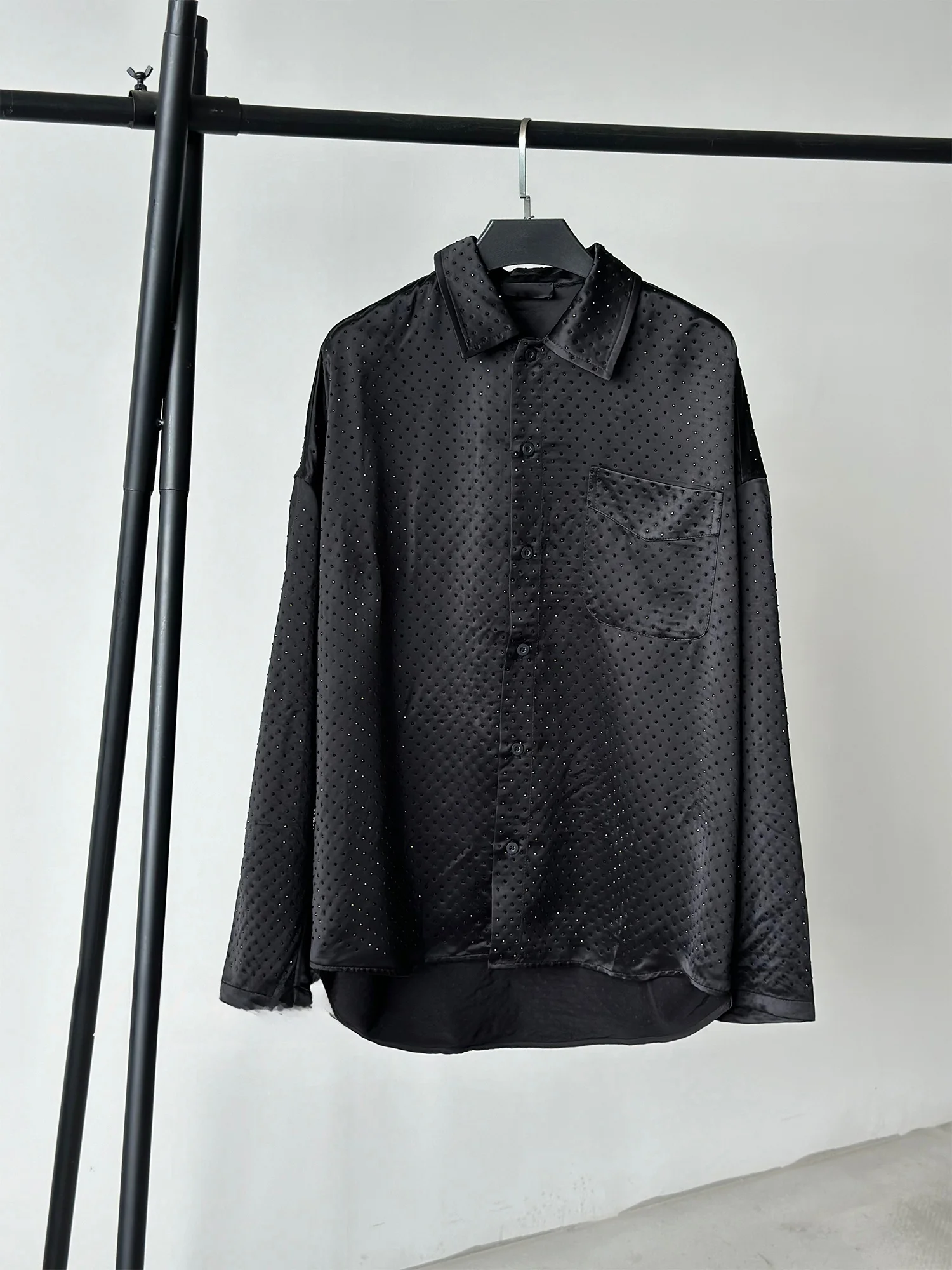 Artistic Oversize Diamond Starburst irt Jaet Casual Fit Polyester Long Sve Men's Summer Faion Outerwear
Artistic Oversize Diamond Starburst irt Jaet Casual Fit Polyester Long Sve Men's Summer Faion Outerwear