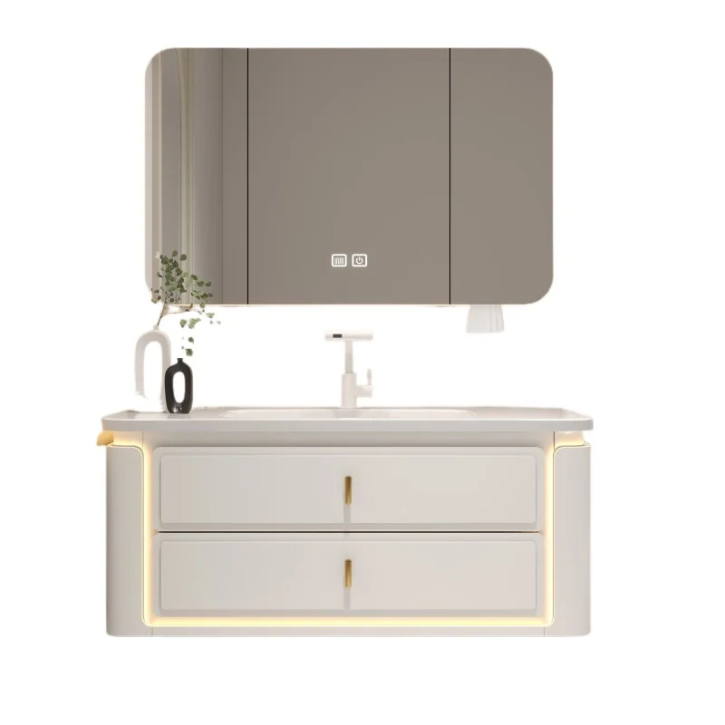 New cream wind bathroom cabinet combination ceramic integrated basin simple bathroom oak washbasin hand washbasin
New cream wind bathroom cabinet combination ceramic integrated basin simple bathroom oak washbasin hand washbasin