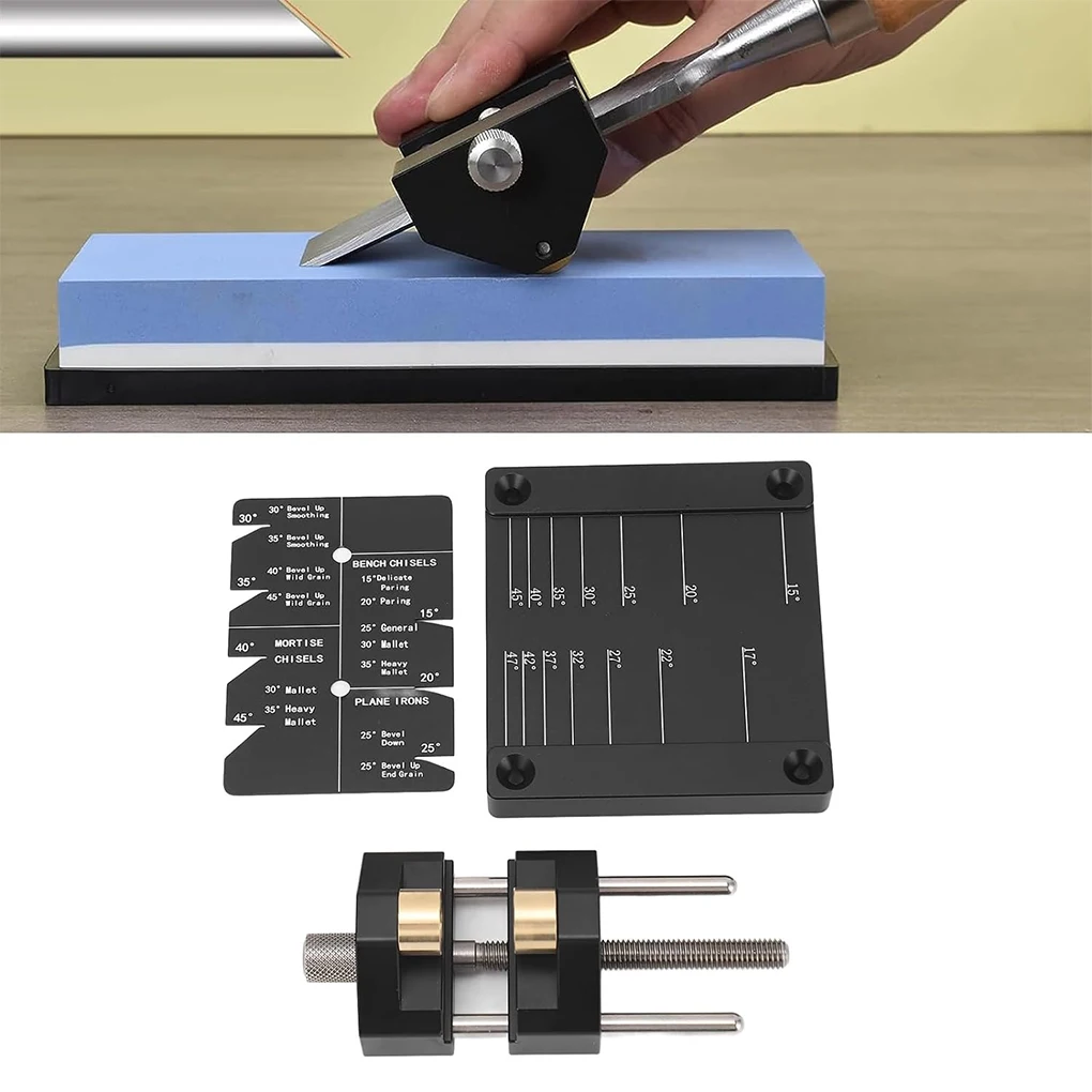 Honing Guide Tool Aluminum Alloy Chisel Sharpening Jig Adjustable Woodworking Sharpener Bracket Angle Fixture Plane Hand Tools
Honing Guide Tool Aluminum Alloy Chisel Sharpening Jig Adjustable Woodworking Sharpener Bracket Angle Fixture Plane Hand Tools