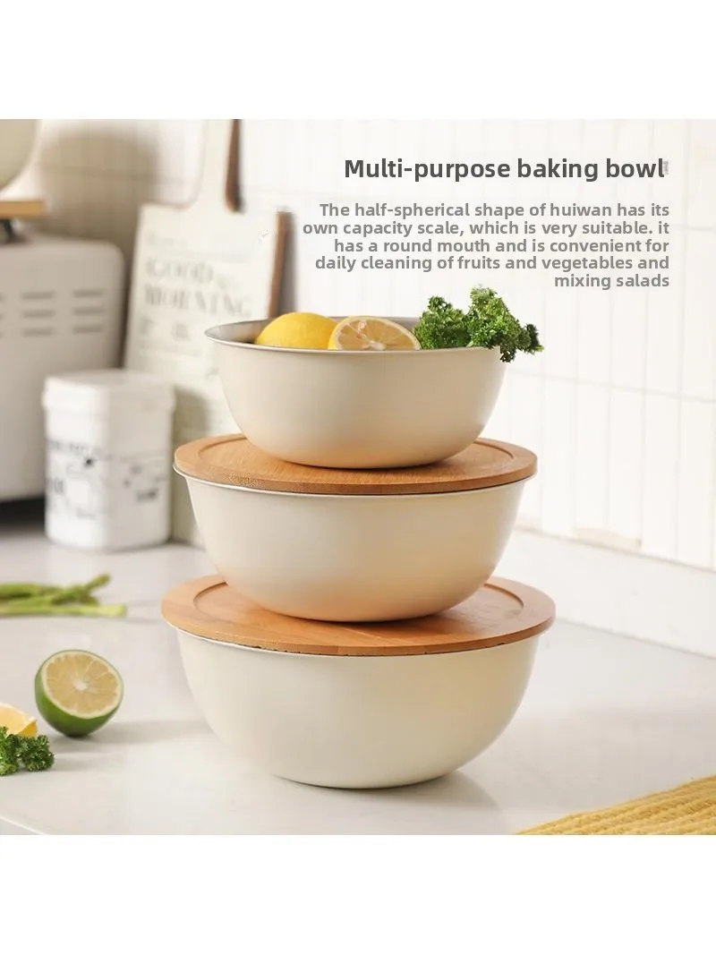 Dustproof 304 Stainless Steel Mixing Bowl with Lid Multiuse Drainage Fruit Egg Beating Bowl for Baking And Dough Mixing
Dustproof 304 Stainless Steel Mixing Bowl with Lid Multiuse Drainage Fruit Egg Beating Bowl for Baking And Dough Mixing