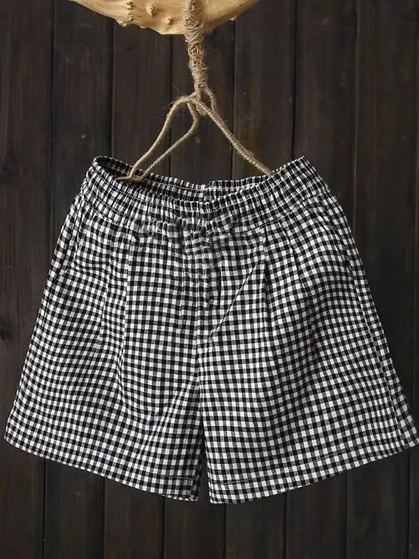 Cotton Blend Women's Summer Loose Slimming Elastic Waist Thin Breathable Wide Leg Pants Casual Hot Shorts Trendy
Cotton Blend Women's Summer Loose Slimming Elastic Waist Thin Breathable Wide Leg Pants Casual Hot Shorts Trendy