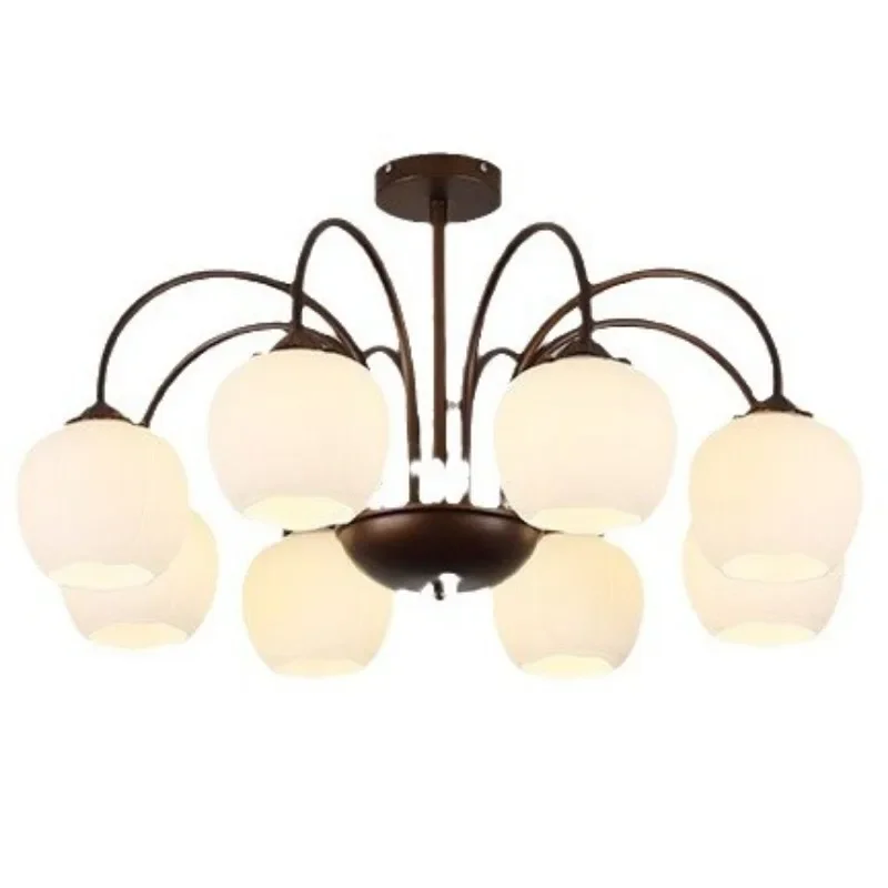 Retro bedroom lights, American chandeliers, atmosphere dining room very simple rural French glass room lamps
Retro bedroom lights, American chandeliers, atmosphere dining room very simple rural French glass room lamps