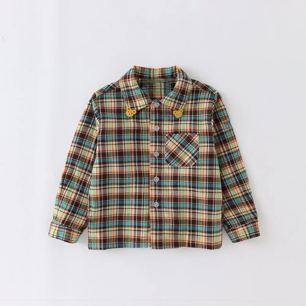 Autumn baby clothes kids shirts cotton boys and girls Casual checkered long sleeved shirt
Autumn baby clothes kids shirts cotton boys and girls Casual checkered long sleeved shirt
