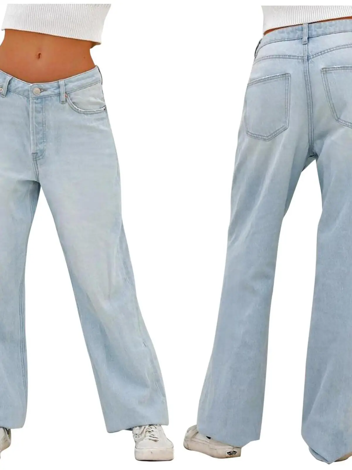 Свободные повседневные женские джинсы с высокой талией из хлопкового денима, светло-голубые, комфортные, модные, для города, синие
Свободные повседневные женские джинсы с высокой талией из хлопкового денима, светло-голубые, комфортные, модные, для города, синие