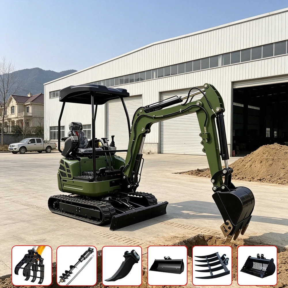 Mini Excavator Construction 1.0Ton 1.2Ton 1.5Ton 2.0Ton Diesel engine Europe Hydraulic CE Farming Trenching
Mini Excavator Construction 1.0Ton 1.2Ton 1.5Ton 2.0Ton Diesel engine Europe Hydraulic CE Farming Trenching