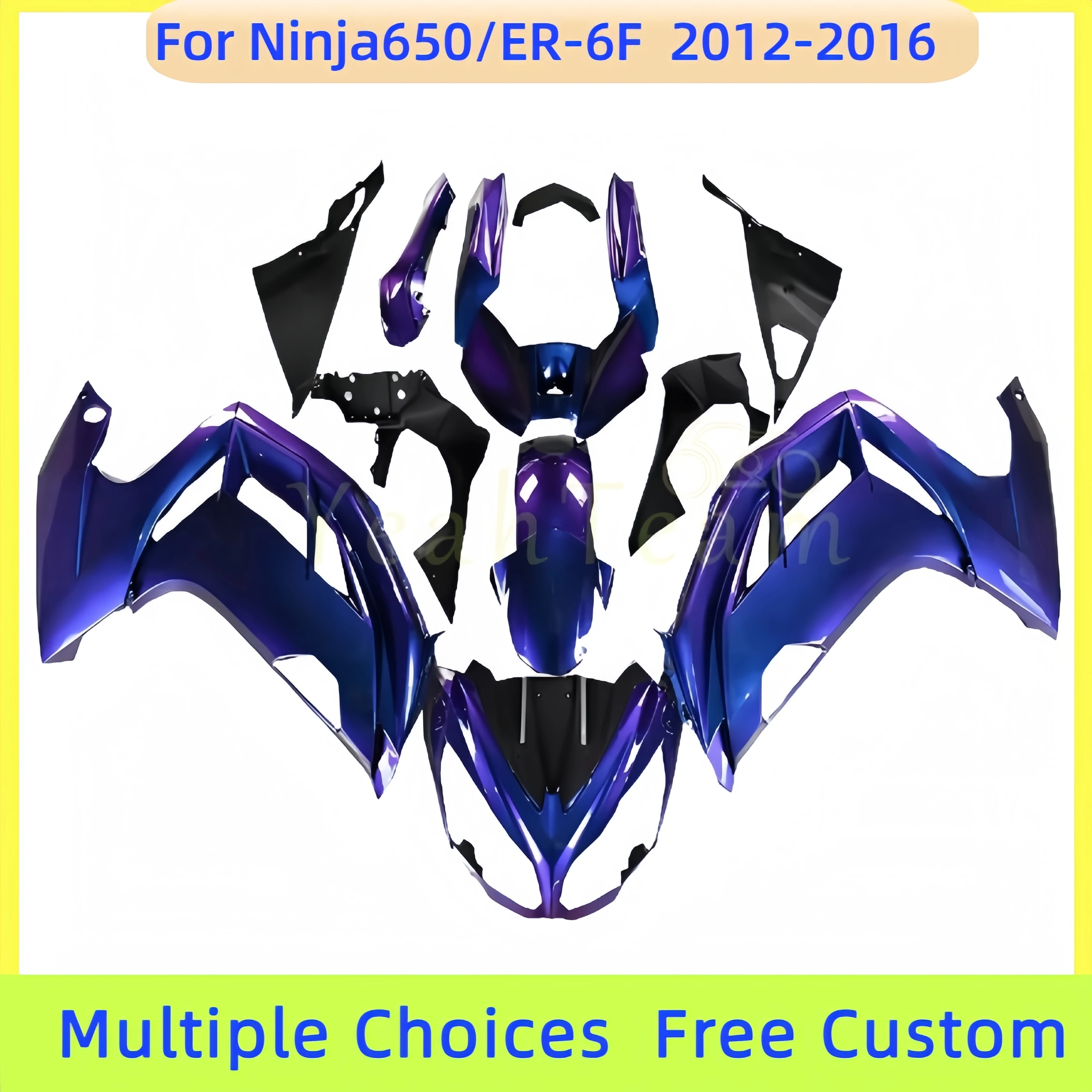 Chameleon Blue Purple Bodywork Set 2012 2013 2014 2015 2016 Ninja650R ER-6F For kawasaki Ninja 650 ER 6F Injection Fairing Kit
Chameleon Blue Purple Bodywork Set 2012 2013 2014 2015 2016 Ninja650R ER-6F For kawasaki Ninja 650 ER 6F Injection Fairing Kit