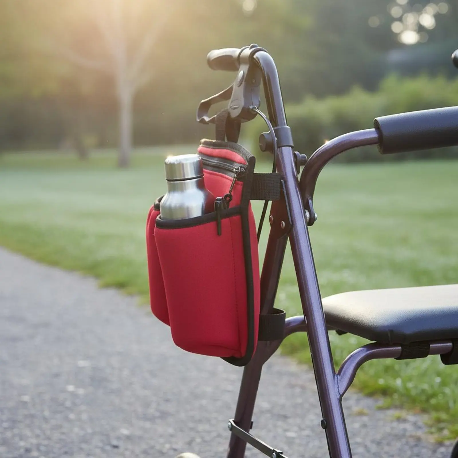 2 Pieces Wheelchair Cup Holder Bag Neoprene Wheelchair Side Bag Mobility Aid Accessory Long-Lasting Easy to Attach for Outdoor
2 Pieces Wheelchair Cup Holder Bag Neoprene Wheelchair Side Bag Mobility Aid Accessory Long-Lasting Easy to Attach for Outdoor