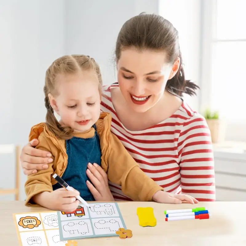 Wipe Clean Preschool Workbooks Toddler Dry Erase Activity Book Novelty Stick Figure Drawing Exercise Card Preschool Learning
Wipe Clean Preschool Workbooks Toddler Dry Erase Activity Book Novelty Stick Figure Drawing Exercise Card Preschool Learning