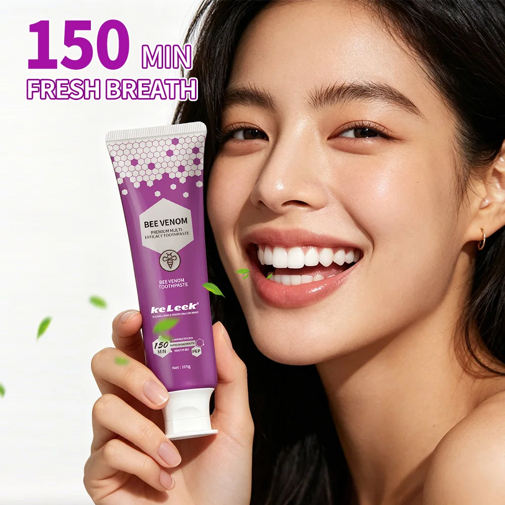 KELEEK Bee Venom Multifunctional Toothpaste 105g Teeth Whitening Stain Removal Fresh Breath Gum Care Daily Oral Cleaning
KELEEK Bee Venom Multifunctional Toothpaste 105g Teeth Whitening Stain Removal Fresh Breath Gum Care Daily Oral Cleaning